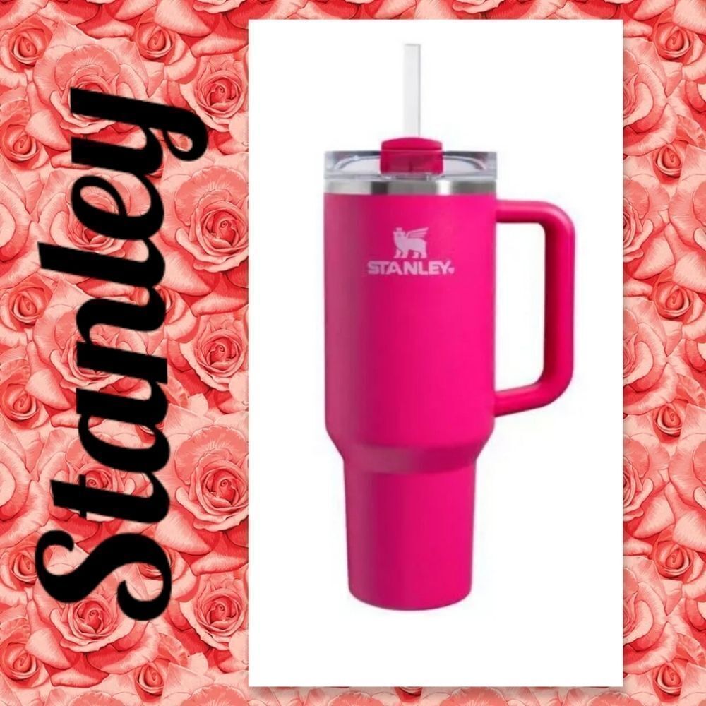 NWT Stanley Valentines Day Edition 40oz Tumbler Cosmo Pink Authentic New